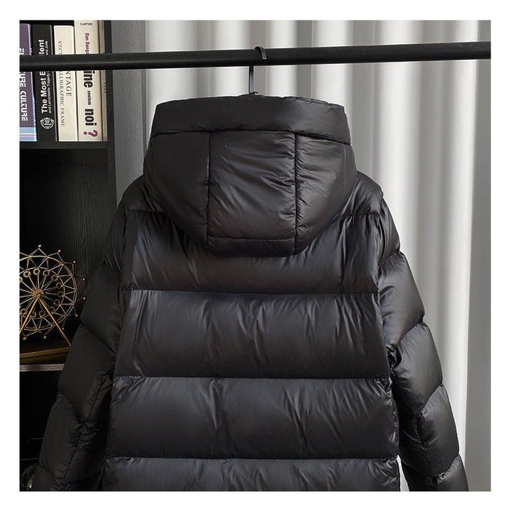 Long Quilted Winter Jacket | With Hood and Zip